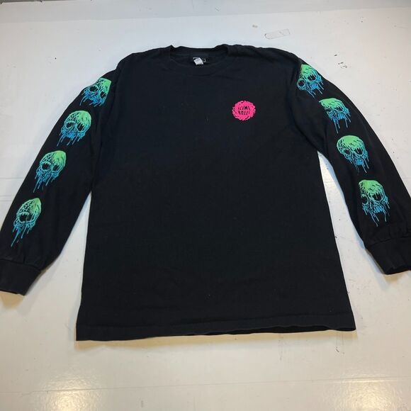 NHS SLIME BALLS SKATE SKATEBOARD WHEELS Long Sleeve T SHIRT Sz Mens  S - Picture 1 of 4